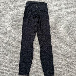 LULULEMON ALIGN LEGGINGS black camo size 4